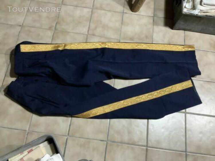 Vintage ancien pantalon de la marine bande doré et ancre ma