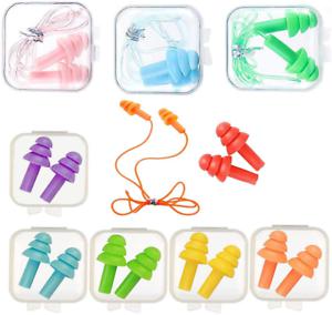 bouchons d&apos;oreilles en silicone, 12 paires protection