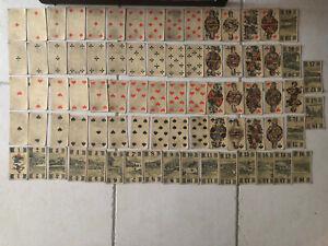 Rare tarot ancien villages suisse jeu de cartes