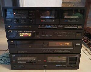 Chaîne hi-fi stéréo jvc vintage. 4 éléments séparés.