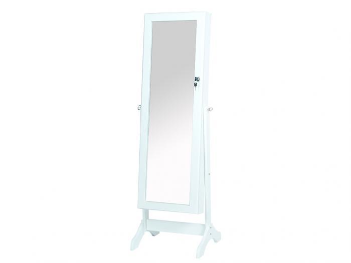 Armoire à bijoux avec miroir - h.146 cm - masha mdf