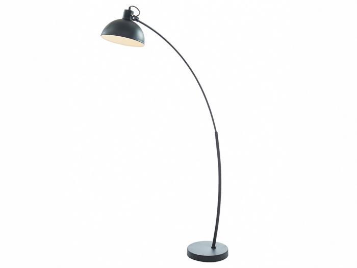 Lampadaire style vintage lopaz - fer - 62x25x177 cm - noir