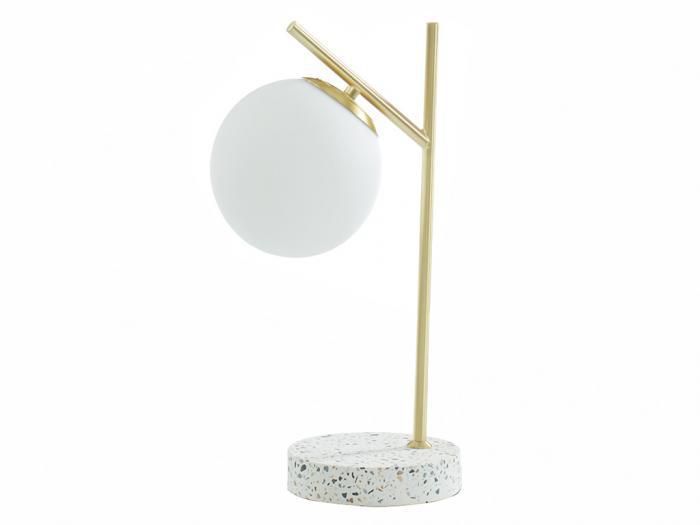 lampe à poser vintage lullaby - terrazzo - h. 38 cm - doré