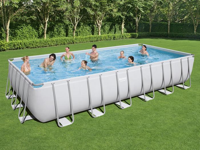 piscine tubulaire rectangulaire hors sol de bestway -