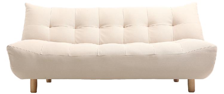 canapé convertible design scandinave naturel yumi - miliboo