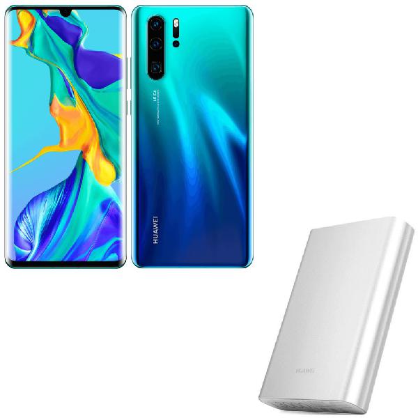 huawei - p30 pro - 128 go - bleu aurore + powerbank ap007 -