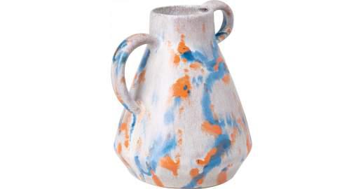 Sandie vase en terre cuite - multicolore