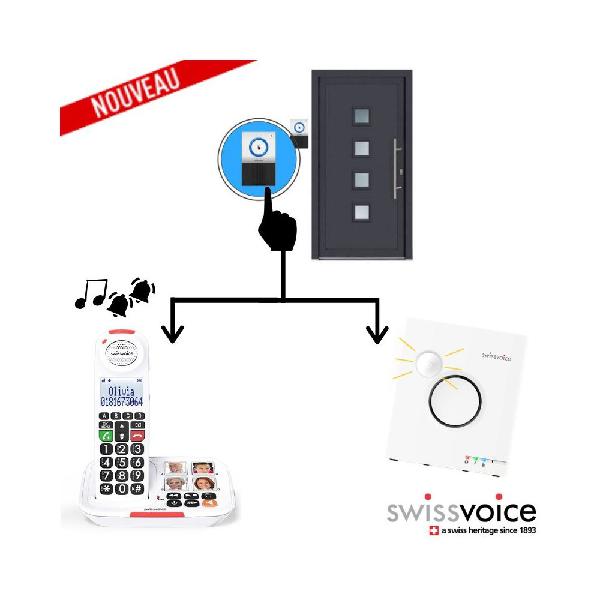 swissvoice - pack maison: téléphone sans fil xtra2155 +