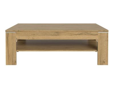 Table basse 2 plateaux portland chene vieilli