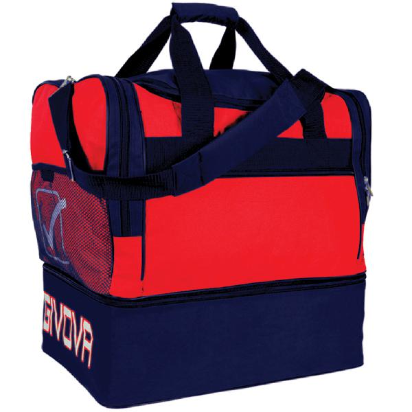 givova borsa sac de sport pour le foot rouge / marine