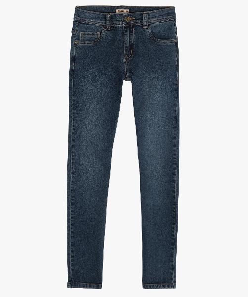 jean garçon coupe skinny en matière extensible denim