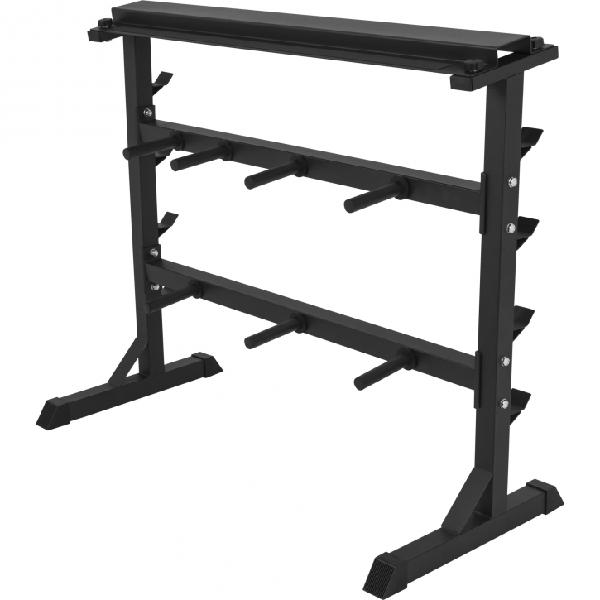 Rack de rangement pour poids et haltères 30/31mm - noir