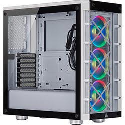 Corsair icue 465x rgb white blanc - boîtier pc corsair