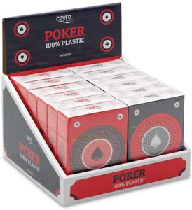 Cayro - carte de poker 100% plastique - jeu traditionnel -