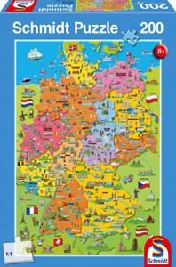 schmidt spiele puzzle 56312 carte de l&apos;allemagne avec