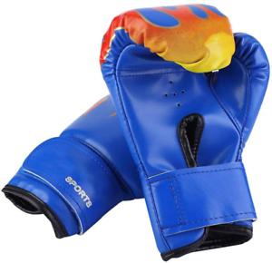 1 paire de gants boxe, cuir pu junior combat boxe pour