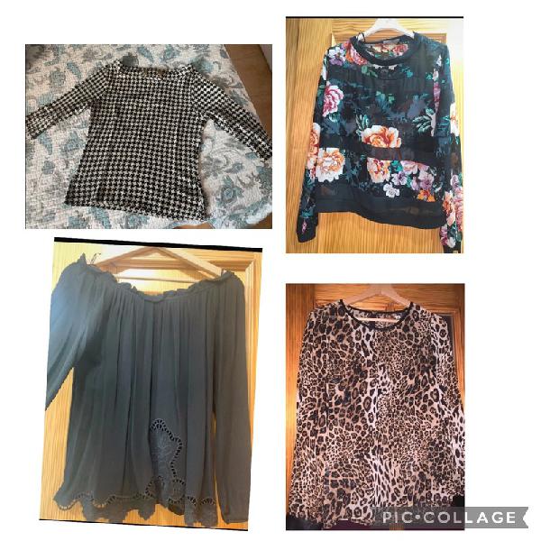 lote de 4 blusas / top en muy buen estado