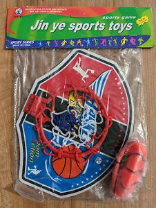 Mini panier de basket ball mural pliable + balle - jeux