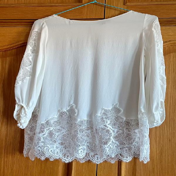 blusa blanca encaje