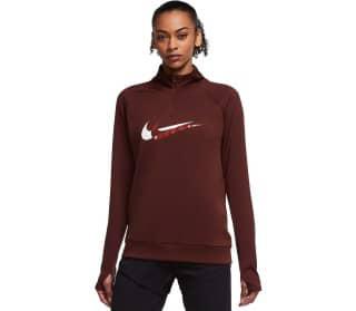 nike dri-fit swoosh run femmes t-shirt à manches longues