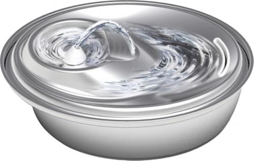 Zolia silver falls - 2l - fontaine en inox hygiénique -