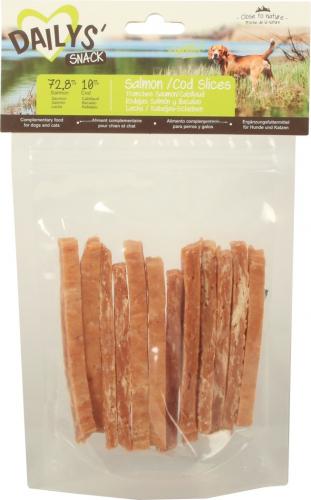 friandises 100% naturelles tendres lamelles de saumon &