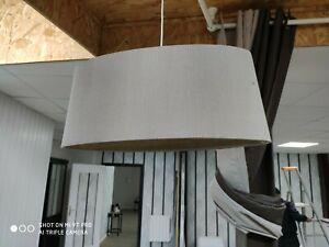 Luminaire lustre suspension  couleur taupe