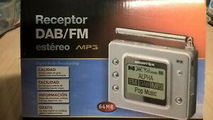 récepteur radio numérique dab/fm lecteur mp3 64mb de poche