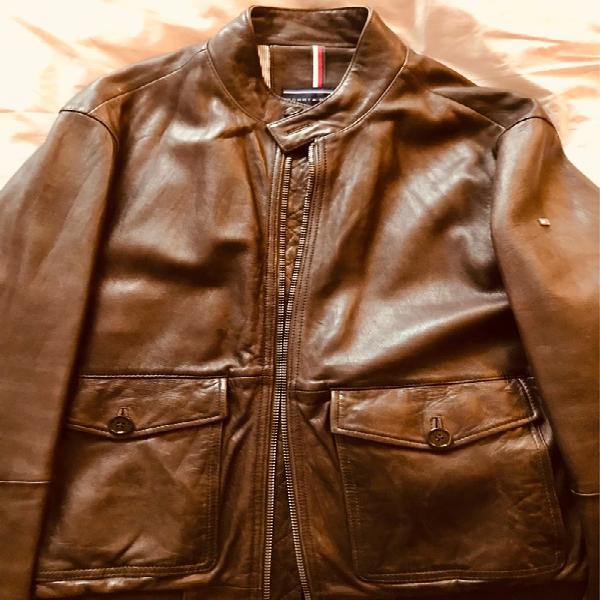 Blouson cuir tommy hilfiger