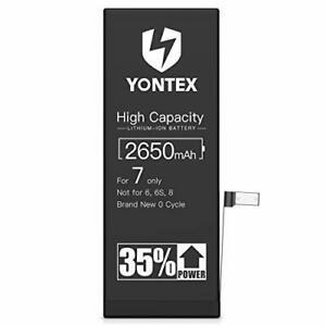 Batterie pour iphone 7 yontex 2650mah batterie interne