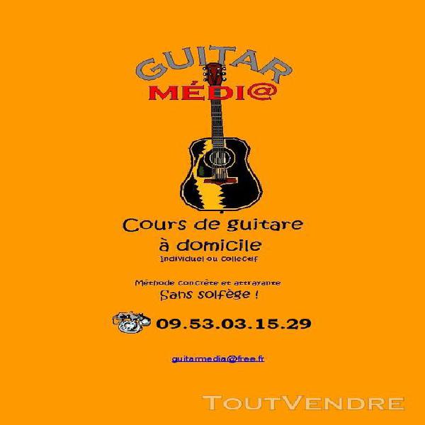 Cours de guitare à domicile, finistère nord, haut-léon