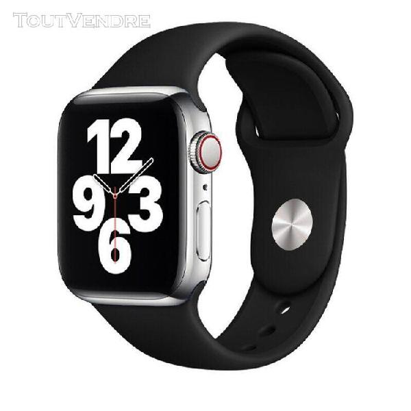 bracelet en silicone pour apple watch band, bracelet de spor