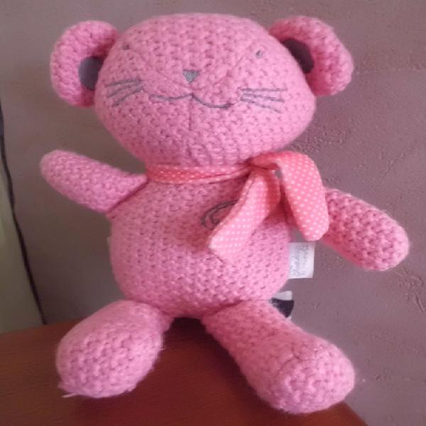 Peluche souris rose orchestra occasion, oignies (62590)