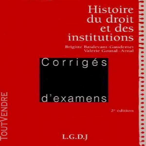 histoire du droit et des institutions - 2ème Édition