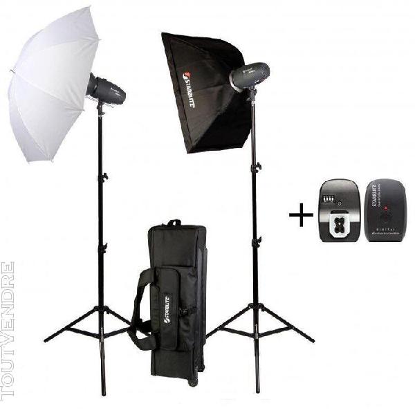 kit d'éclairage starblitz kit studio 2x200w