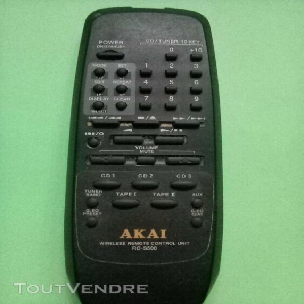 telecommande pour chaine hifi akai type rc--s500