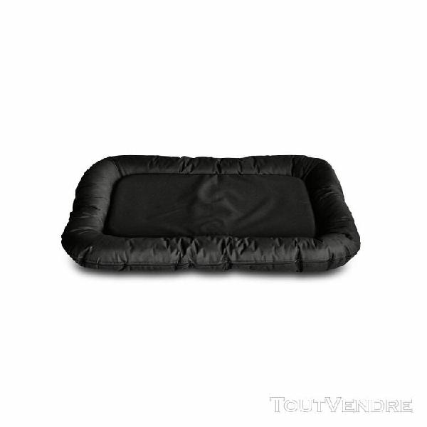 coussin en tissu noir 100x70cm de forme ovale déhoussable