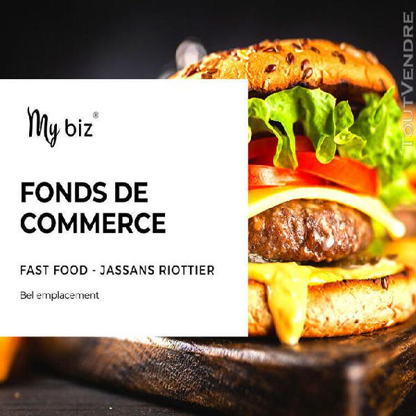 restaurant fast/food fonds de commerce jassans-riottier