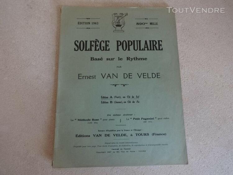 Solfège populaire, édition 1963 (basé sur le rythme)