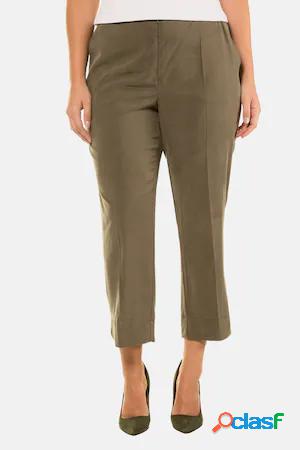 Pantalon court sophie, pli marqué, 2 poches - grande taille