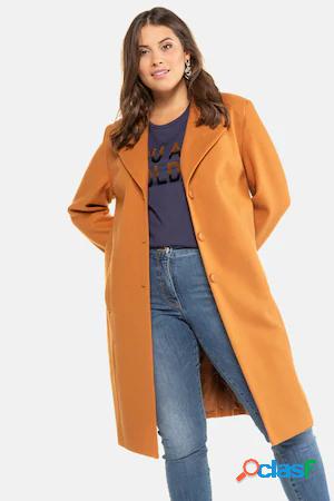 Manteau coupe blazer, effet laine douce - Grande Taille