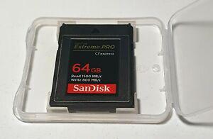 Carte mémoire xqd sandisk 64 go