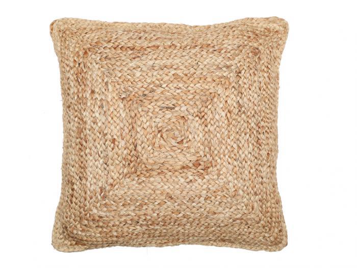 Coussin de sol en jute tissé à la main zambai - l62 x p62