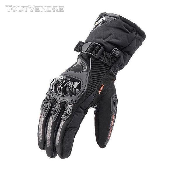 Gants de moto hiver chaud imperméable homme gant protection