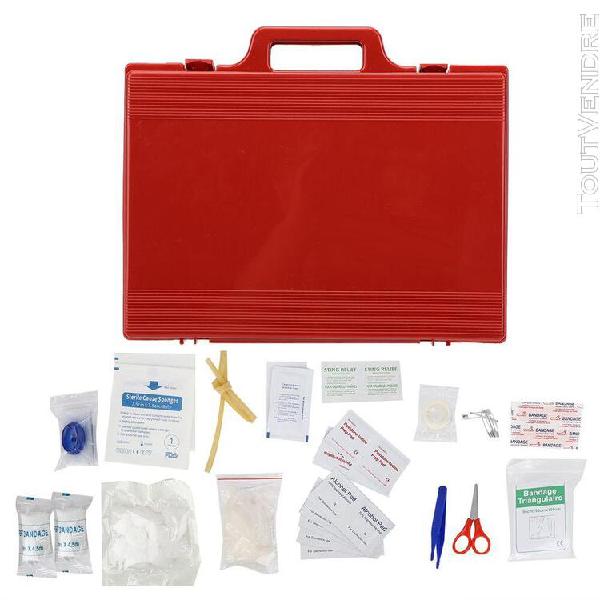 19pcs kit de premiers soins en plein air ensemble de cas de