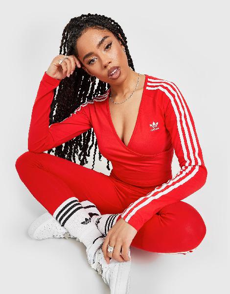 Adidas originals haut cache-cœur à manches longues à 3