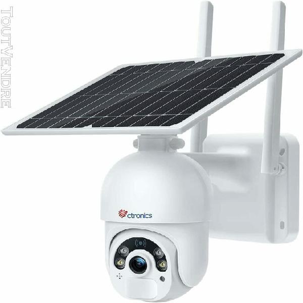 Caméra surveillance solaire wifi avec panneau solaire