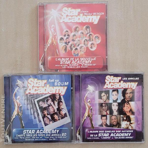 star academy - lot 3 cd / cd en tbe