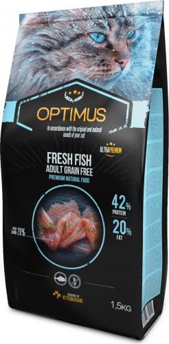 Optimus fresh fish chat adulte au poisson frais sans