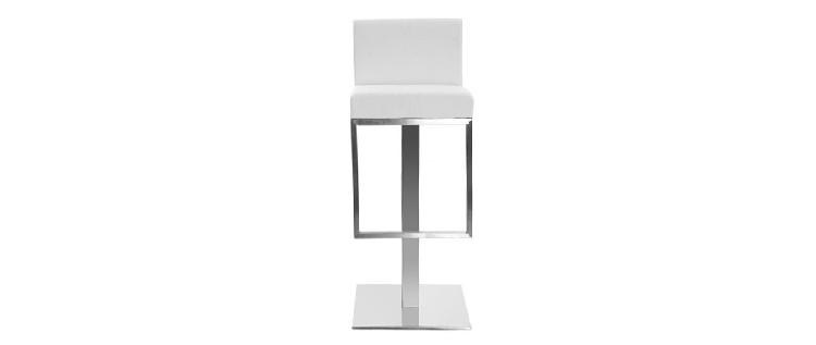 tabouret de bar design blanc omega - miliboo